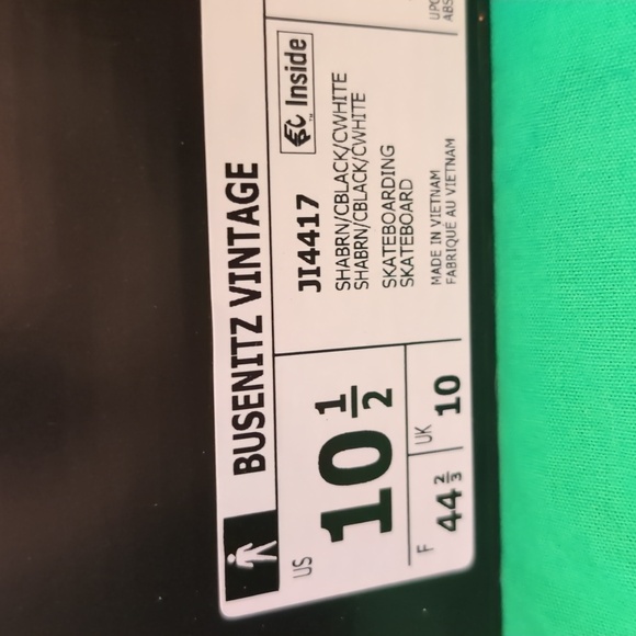 Adidas Busenitz Vintage Shoe Size 10.5  Brown Black Orange NWT - Picture 2 of 10